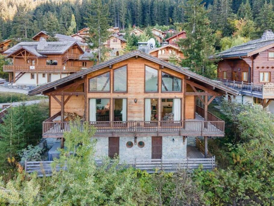 200M Ski Slopes - Chalet Manora - Courchevel La Tania Villa Exterior photo